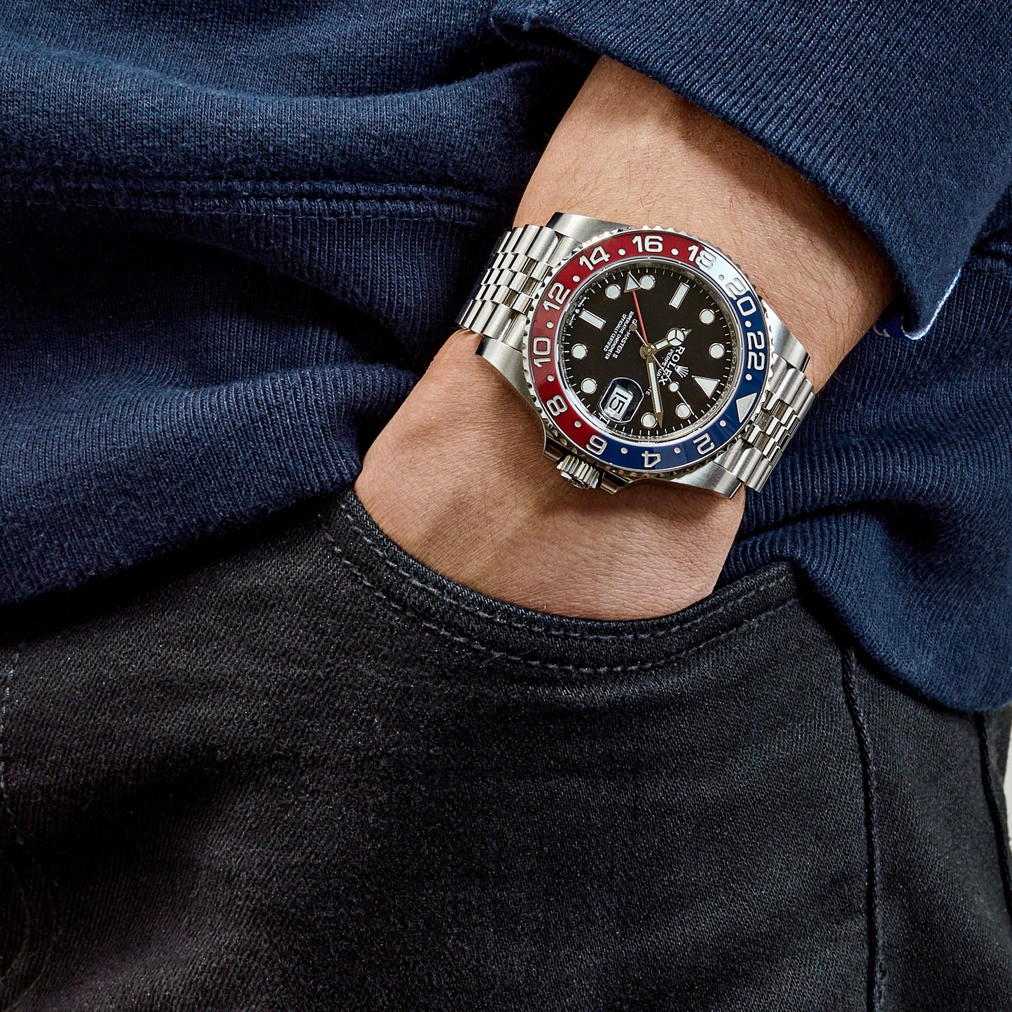 GMT-Master II Steel Jubilee Black Dial “Pepsi” 40mm – Replica Luxury Watch | storeapna