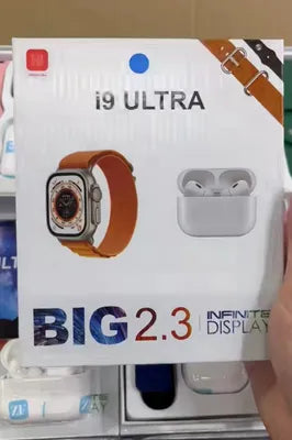 I20 Ultra Max Smartwatch Combo – 10-in-1 with Earbuds & Straps