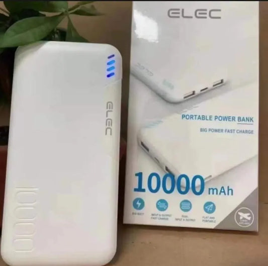ELEC 10000mAh Fast Power Bank – Dual USB Charging