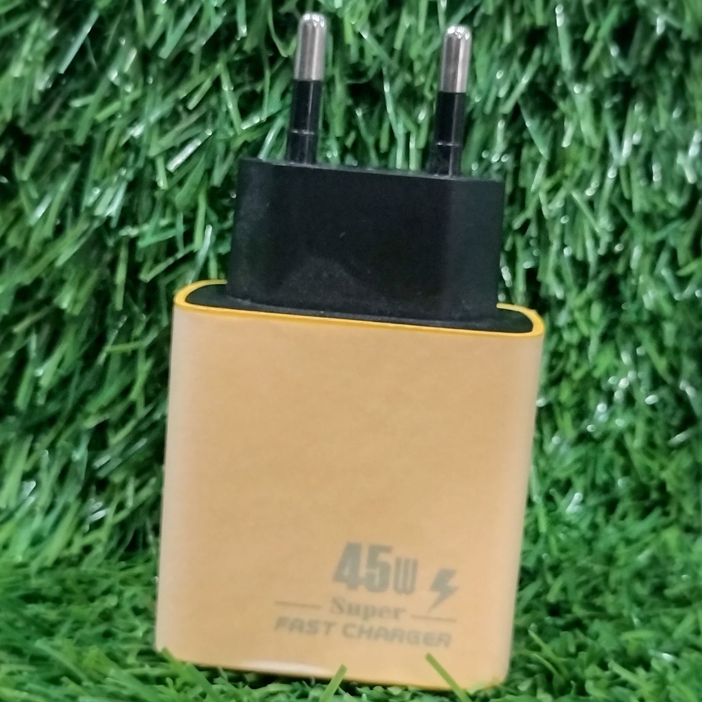 45W Dual-Port Charger – Type-C + USB Fast Charging Adapter