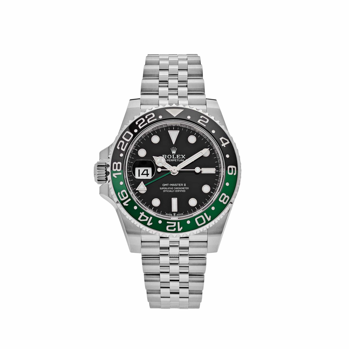 Rolex GMT-Master II “Sprite” Steel Jubilee Black Dial 40mm – Green & Black Bezel | storeapna