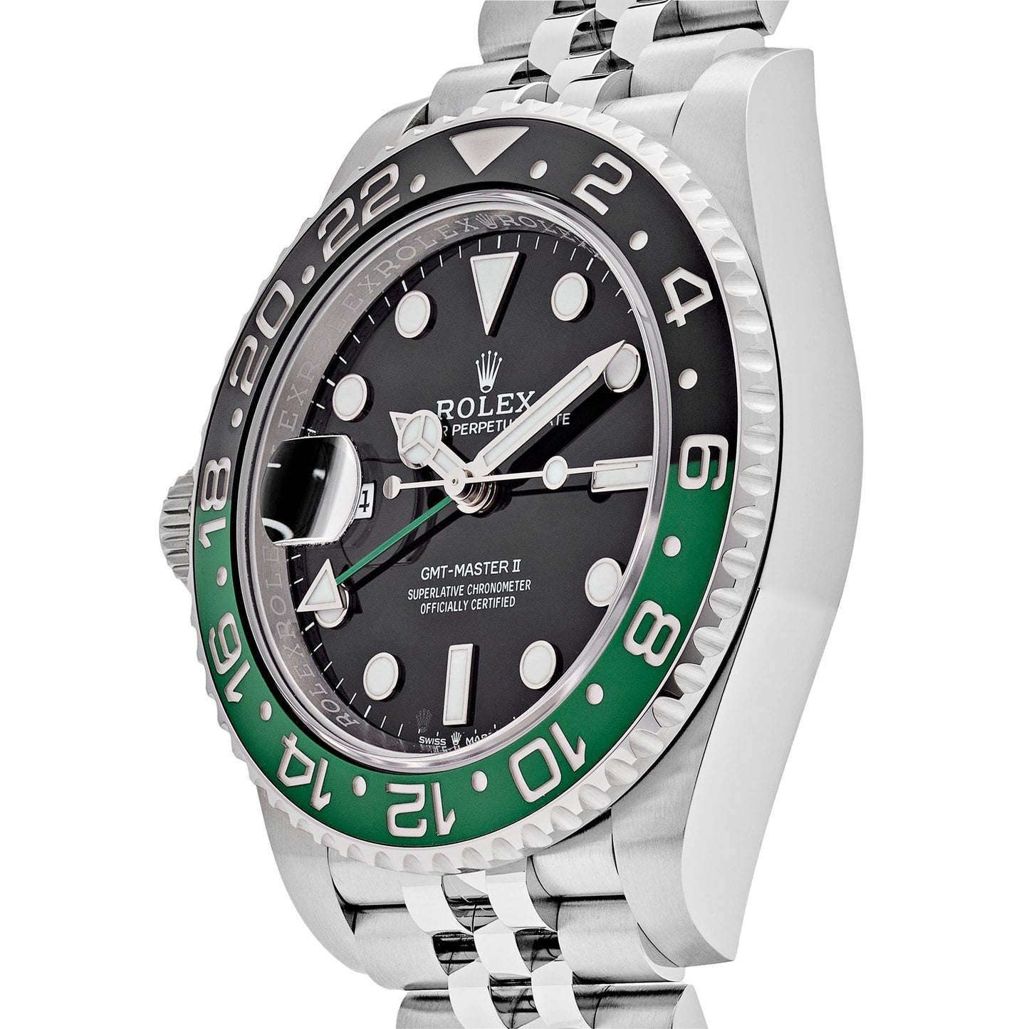 Rolex GMT-Master II “Sprite” Steel Jubilee Black Dial 40mm – Green & Black Bezel | storeapna