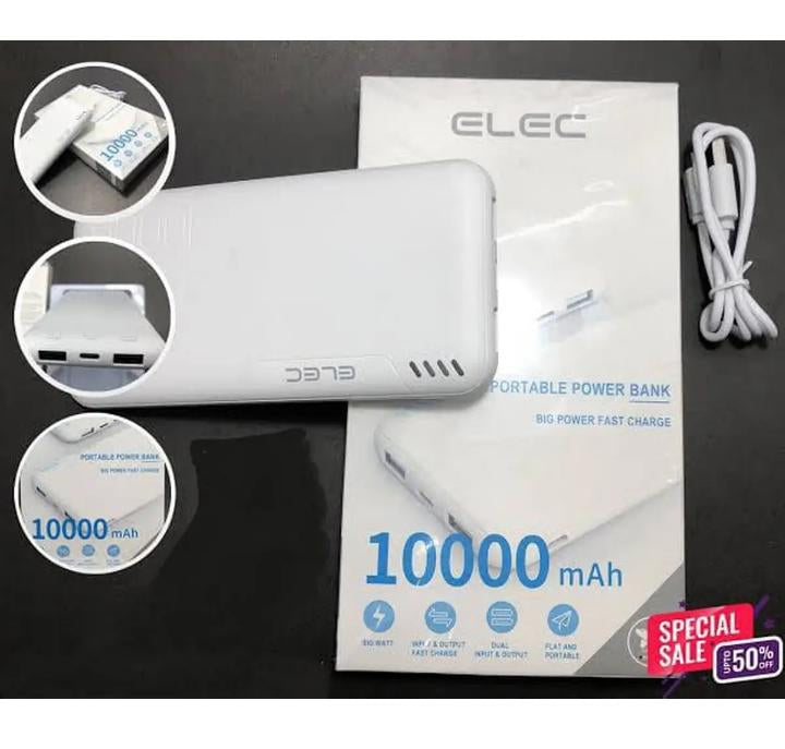 ELEC 10000mAh Fast Power Bank – Dual USB Charging