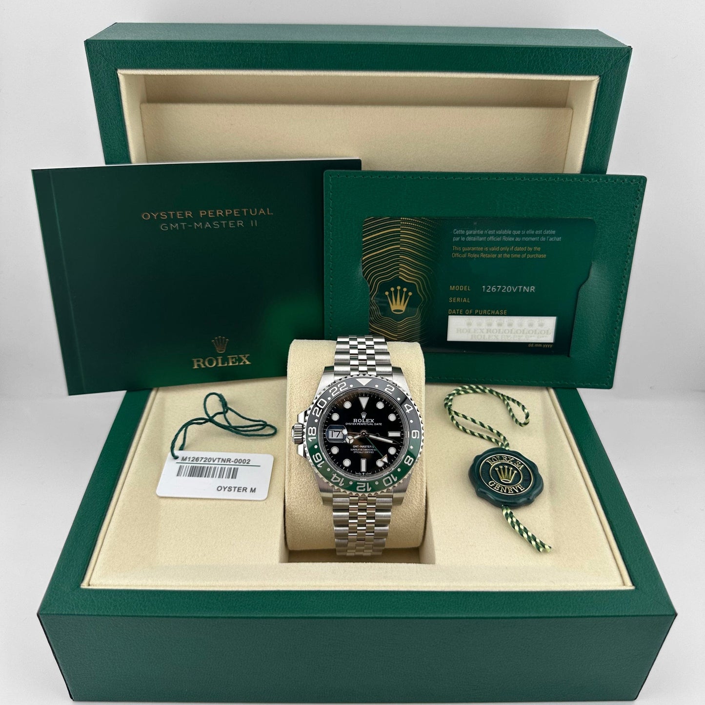 Rolex GMT-Master II “Sprite” Steel Jubilee Black Dial 40mm – Green & Black Bezel | storeapna