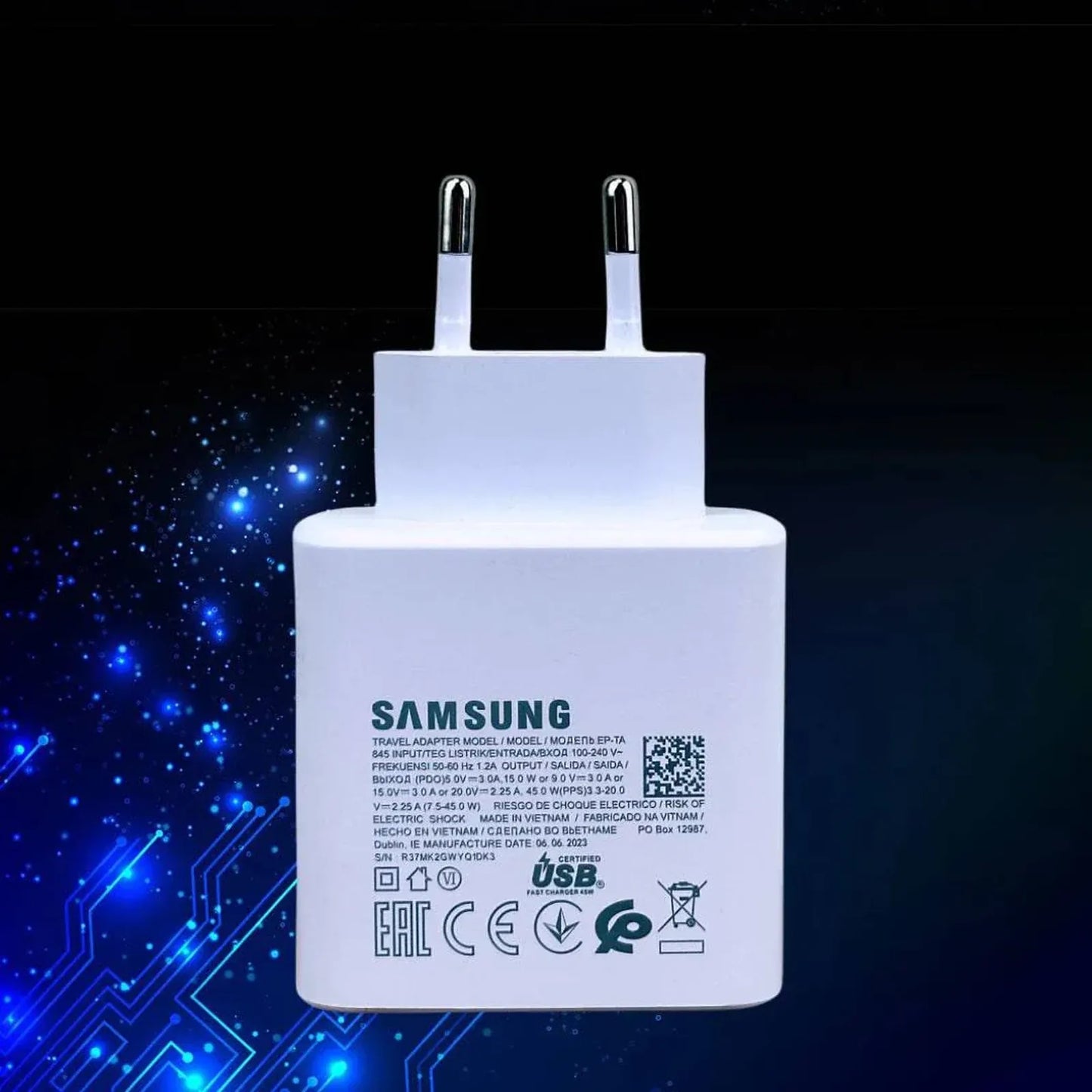 Samsung 45W PD Adapter – USB - C to USB - C Super Fast Charger - StoreApna