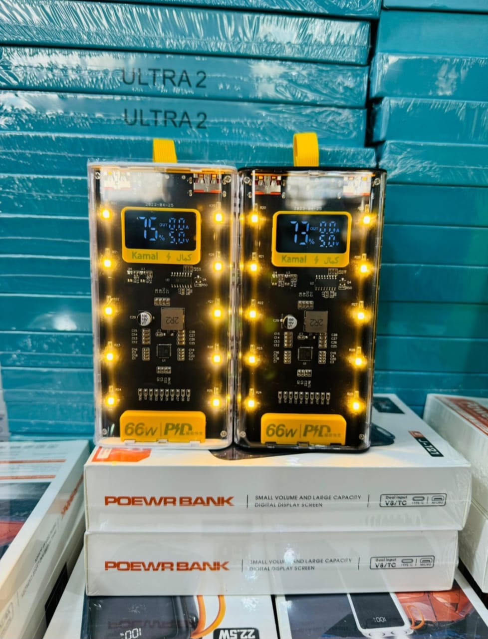Bolt Pro 20000mAh Power Bank – Black & Yellow Fast Charging