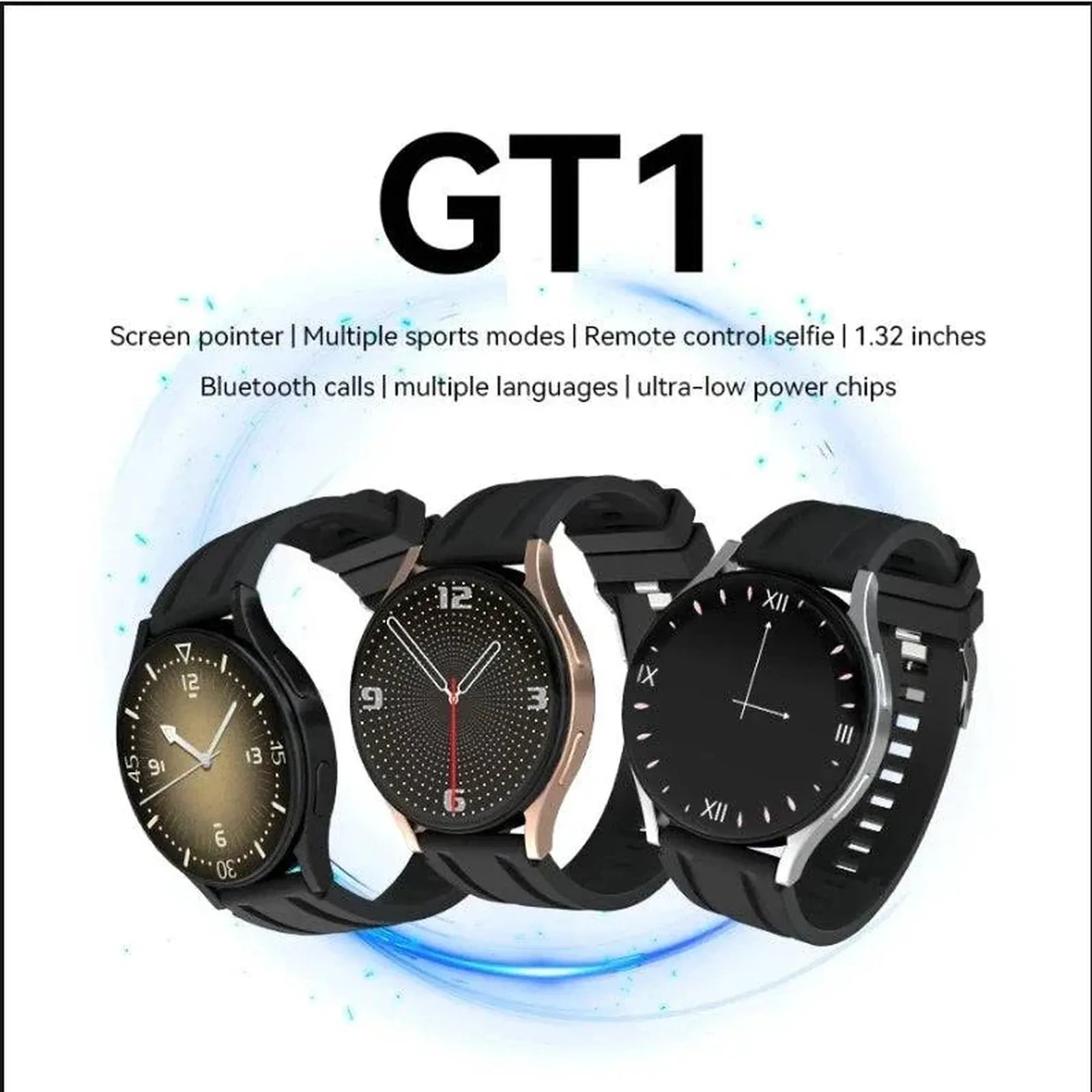 GT1 Smartwatch – Bluetooth Calling + Full Touch Display - StoreApna
