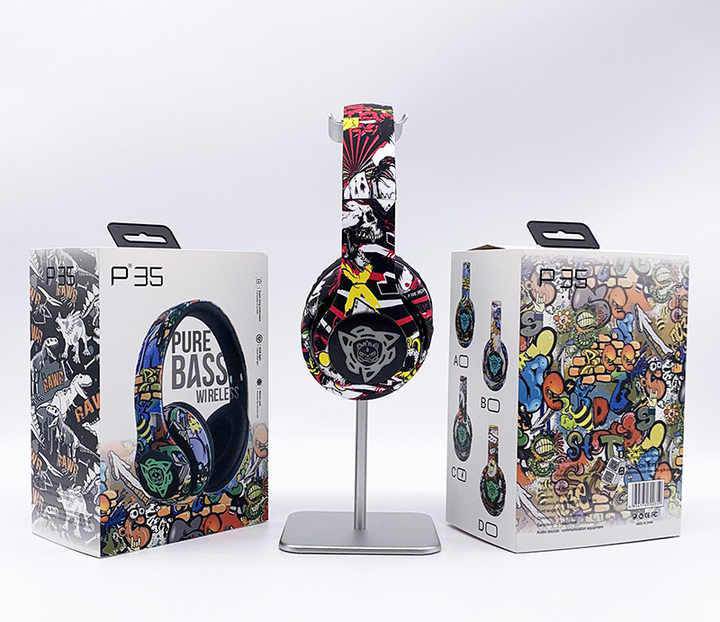 P35 Wireless Headphones – Foldable, High Bass Sound - StoreApna