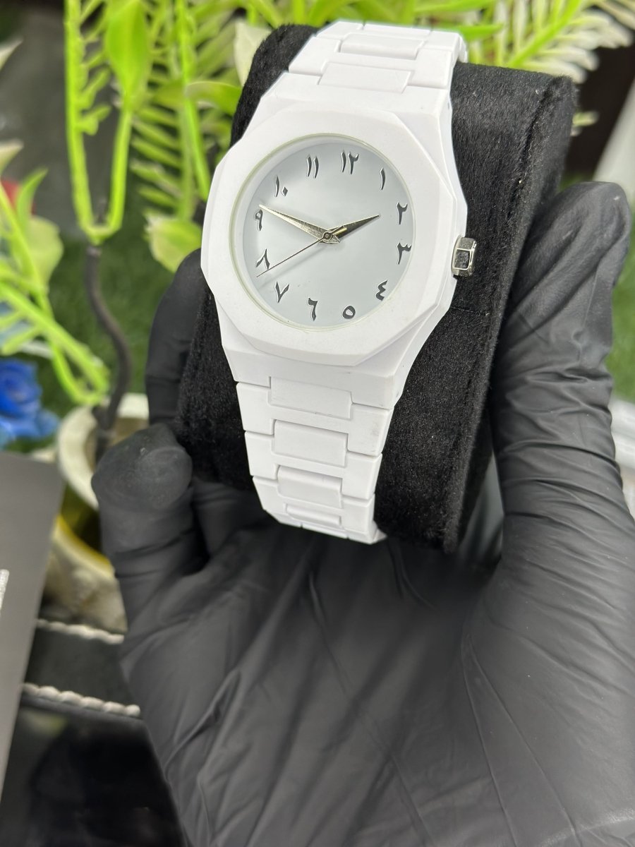 White Aura Unisex Wrist Watch — Elegant Design, Gift‑Ready - StoreApna