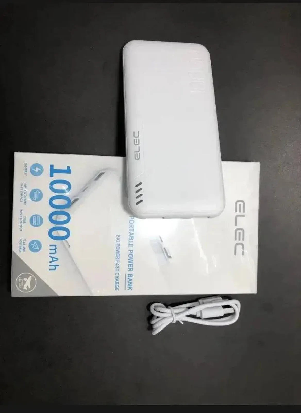 ELEC 10000mAh Fast Power Bank – Dual USB Charging - StoreApna