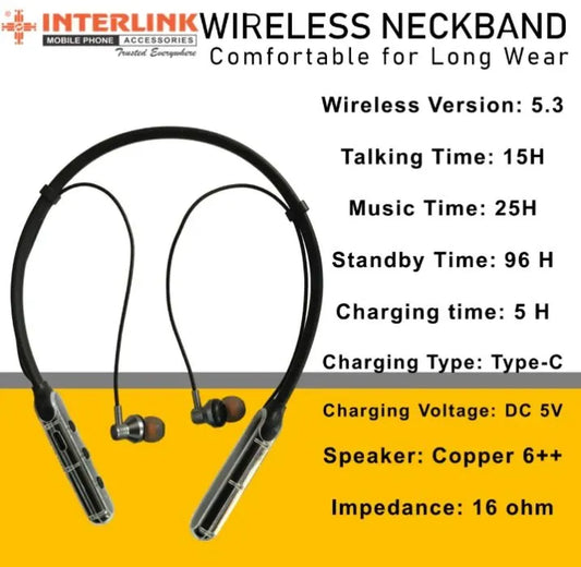 Interlink Voice Changer Neckband – Bluetooth Audio + Fun Effects