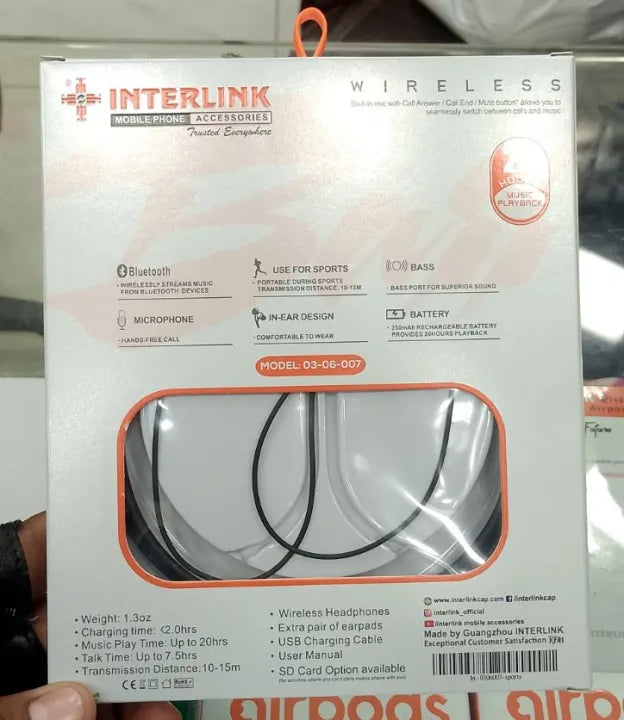 Interlink Voice Changer Neckband – Bluetooth Audio + Fun Effects