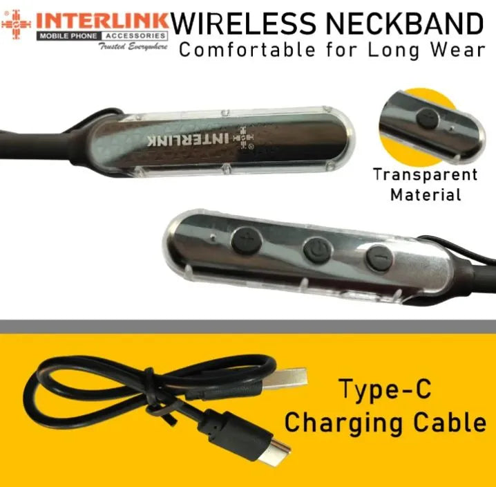 Interlink Voice Changer Neckband – Bluetooth Audio + Fun Effects