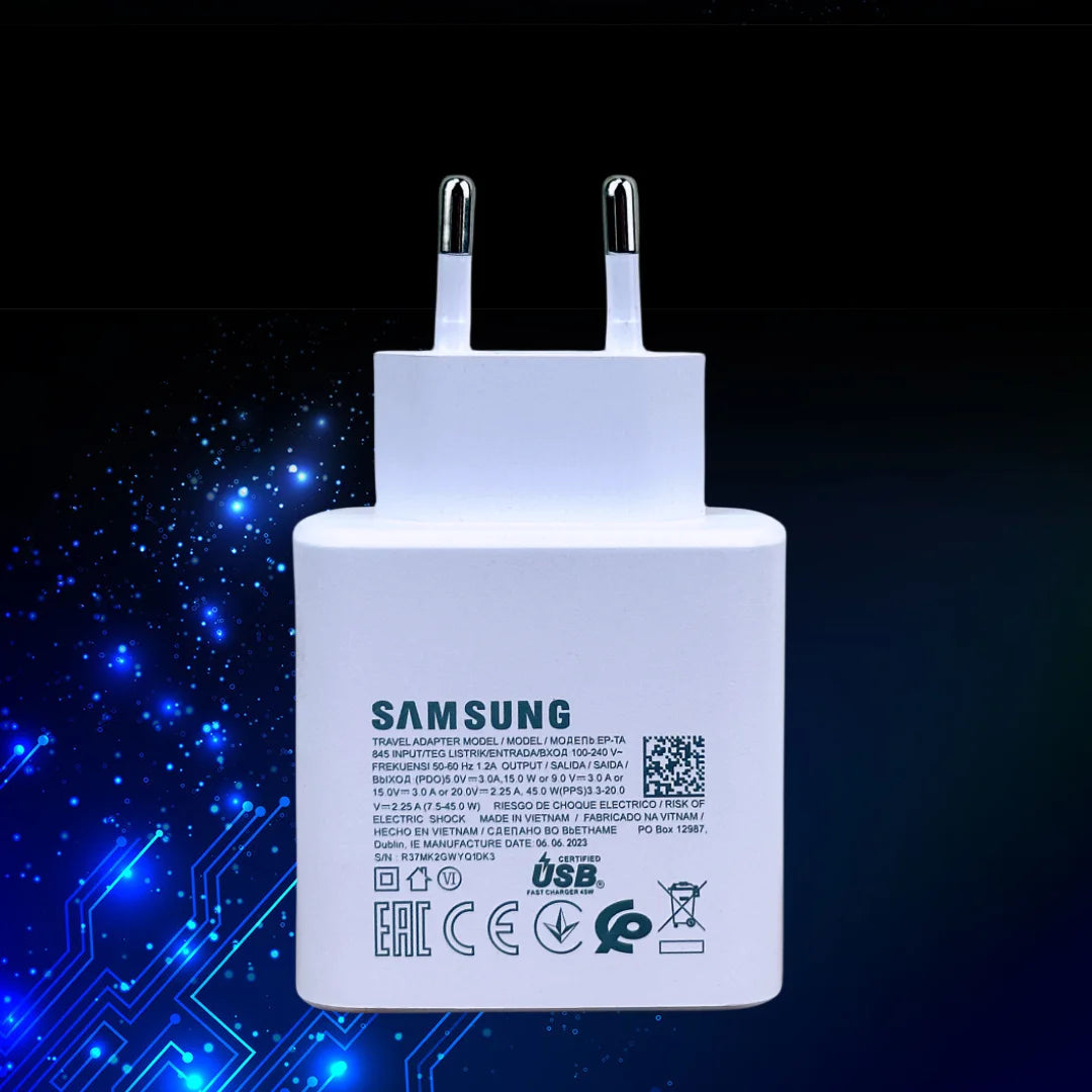 Samsung 45W PD Adapter – USB-C to USB-C Super Fast Charger