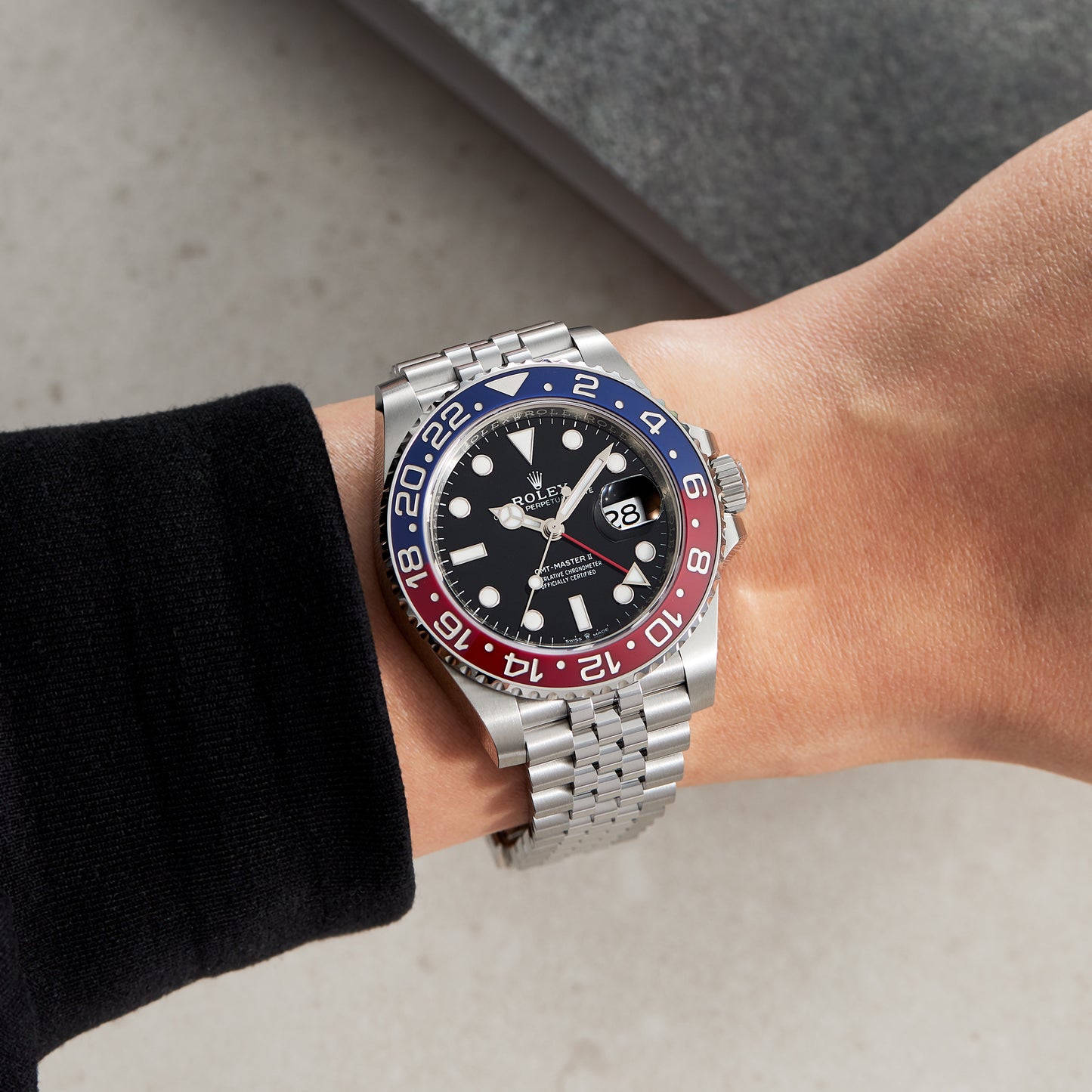 GMT-Master II Steel Jubilee Black Dial “Pepsi” 40mm – Replica Luxury Watch | storeapna