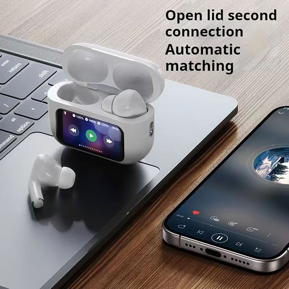 AirBuds A9 Pro White – Noise Canceling Wireless Earbuds
