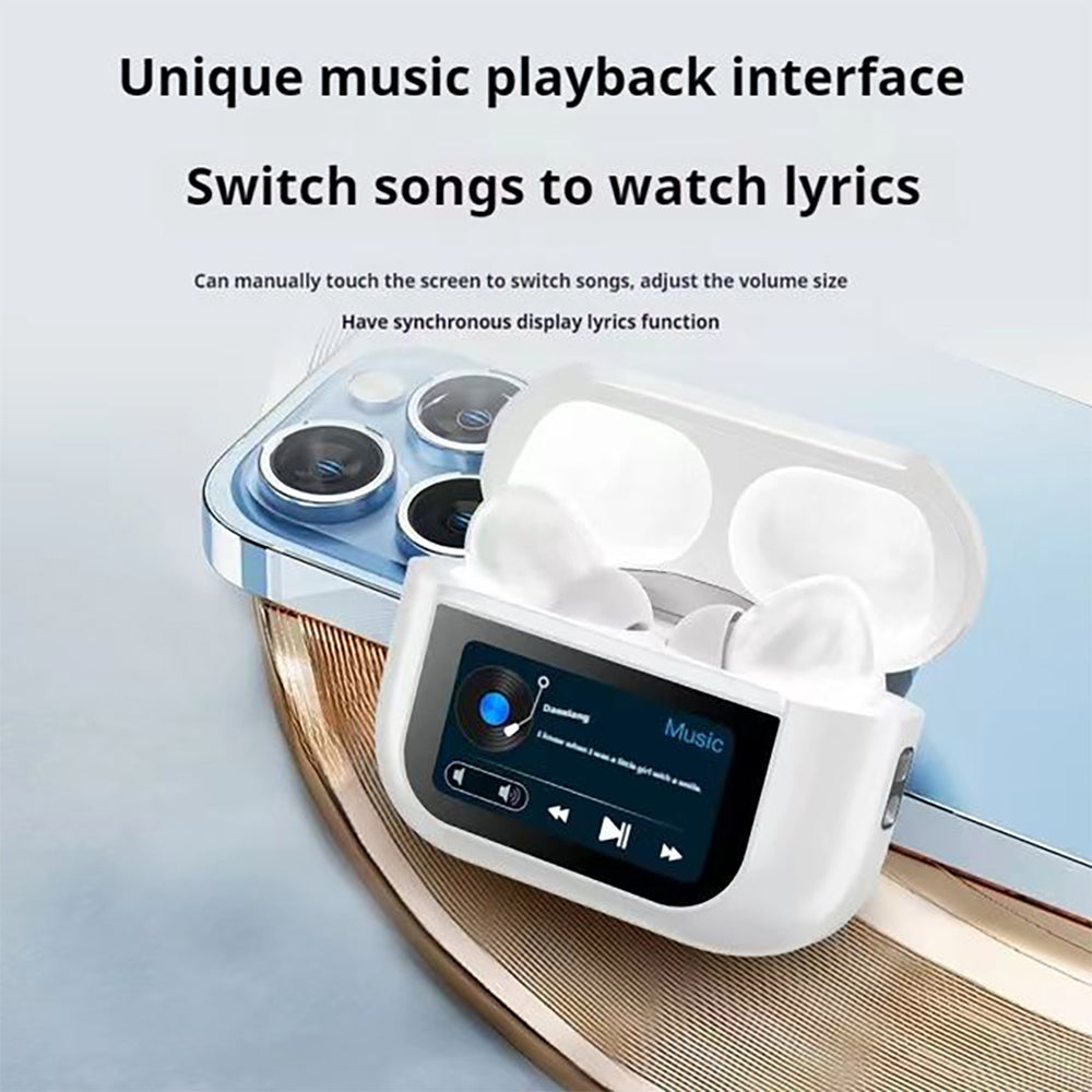 AirBuds A9 Pro White – Noise Canceling Wireless Earbuds