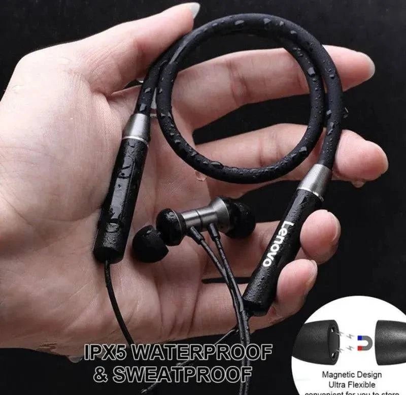 Lenovo HE05 Neckband – Bluetooth 5.0, HD Sound & Noise Reduction - StoreApna