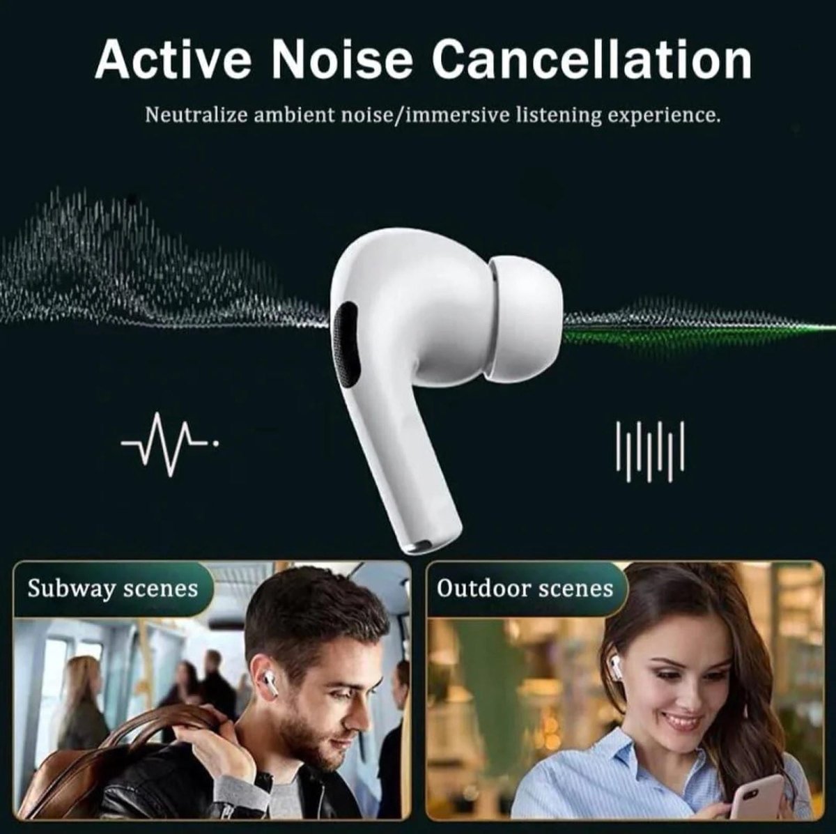 AirPods Pro – Bluetooth Earbuds with Popup & Noise Canceling - StoreApna