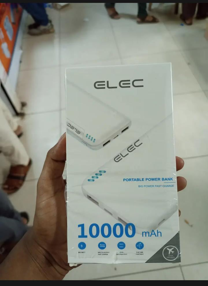 ELEC 10000mAh Fast Power Bank – Dual USB Charging