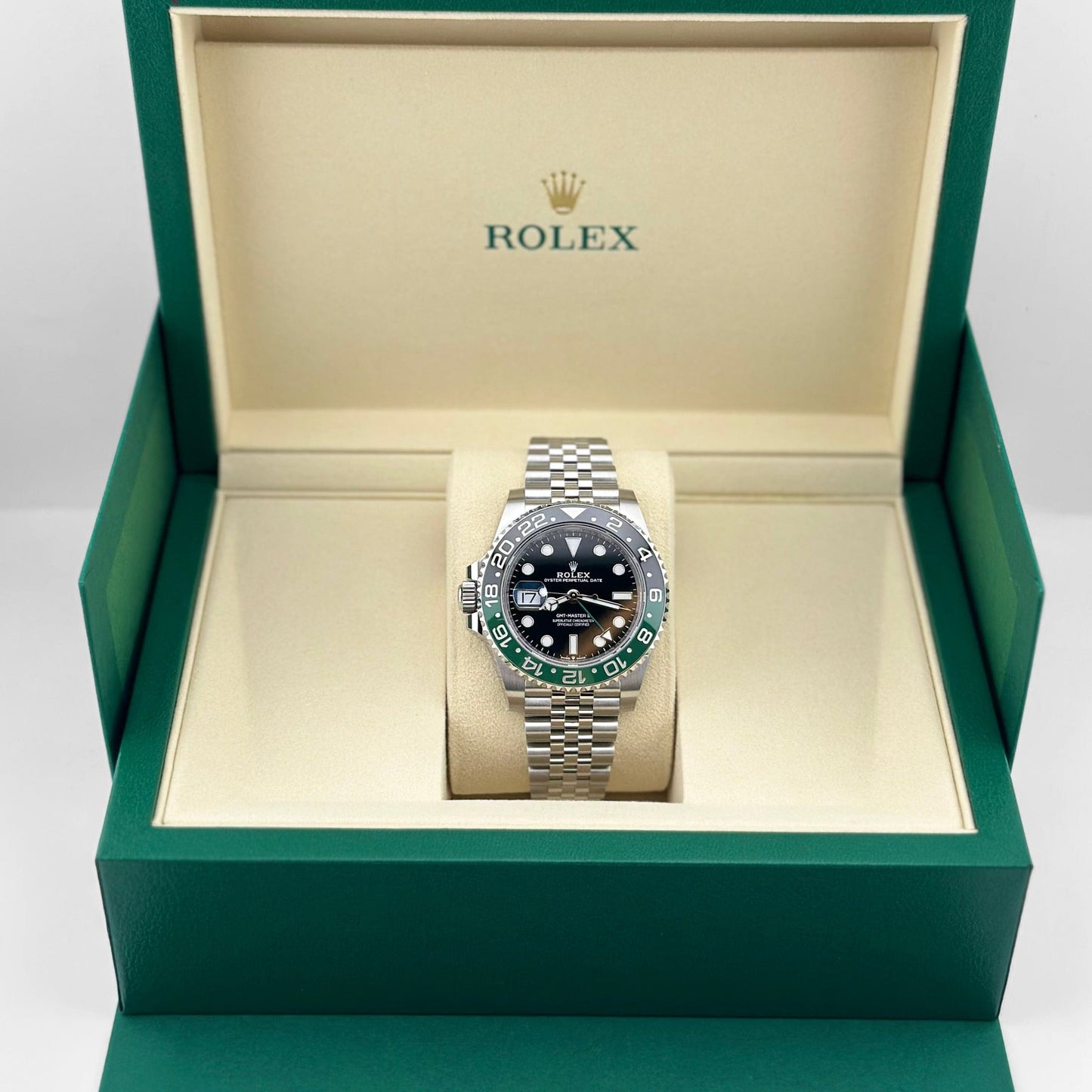 Rolex GMT-Master II “Sprite” Steel Jubilee Black Dial 40mm – Green & Black Bezel | storeapna