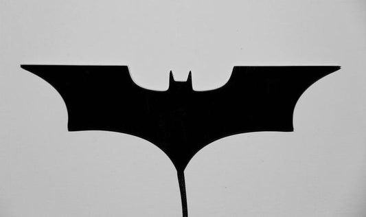 Bat Logo LED Wall Night Light – Red Glow Decorative Lamp for Room & Gaming Setup