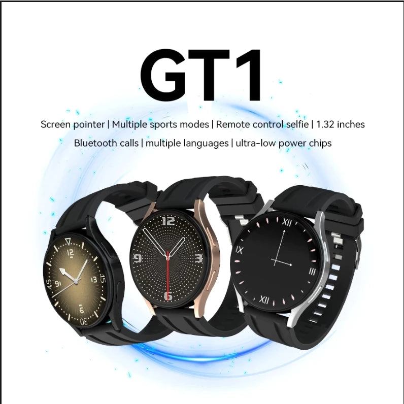 GT1 Smartwatch – Bluetooth Calling + Full Touch Display