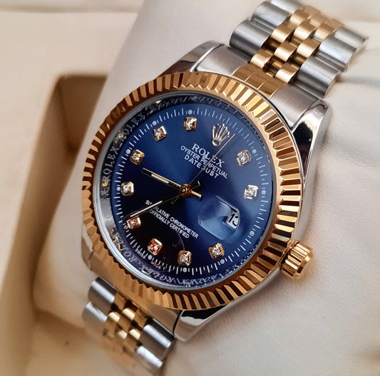Rolex Datejust – Two-Tone Blue Dial Luxury Watch