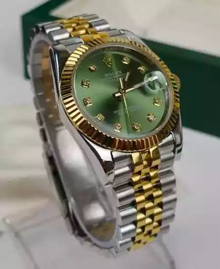 Rolex Datejust – Olive Green Dial, Two-Tone Luxury Watch