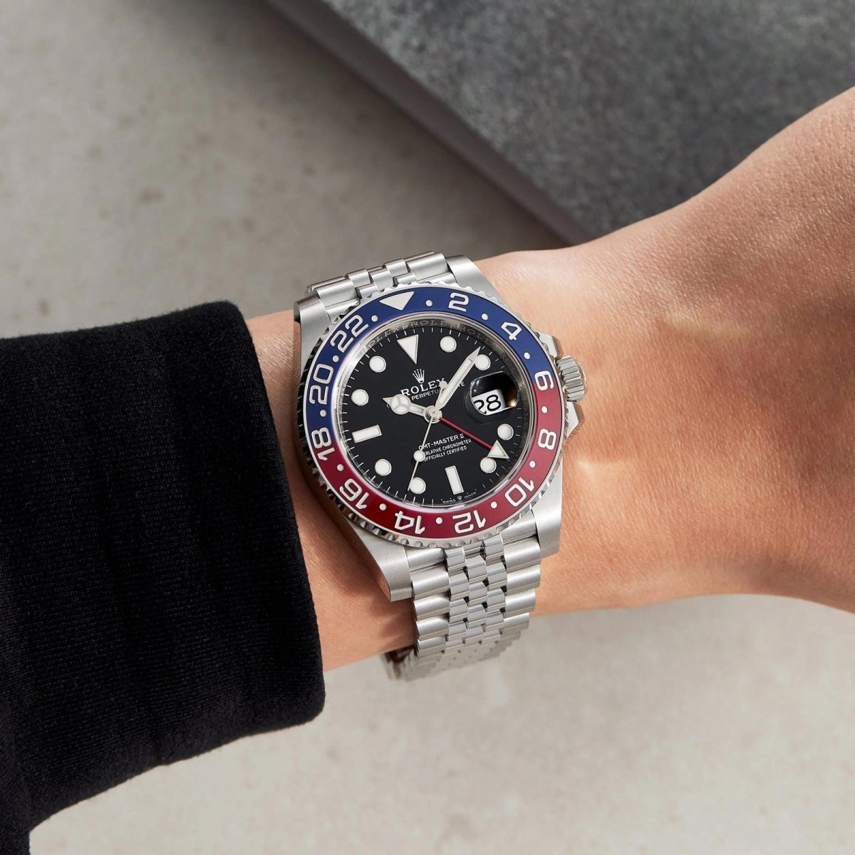 GMT - Master II Steel Jubilee Black Dial “Pepsi” 40mm – Replica Luxury Watch | storeapna - StoreApna