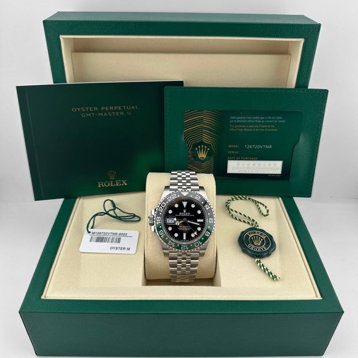 Rolex GMT - Master II “Sprite” Steel Jubilee Black Dial 40mm – Green & Black Bezel | storeapna - StoreApna