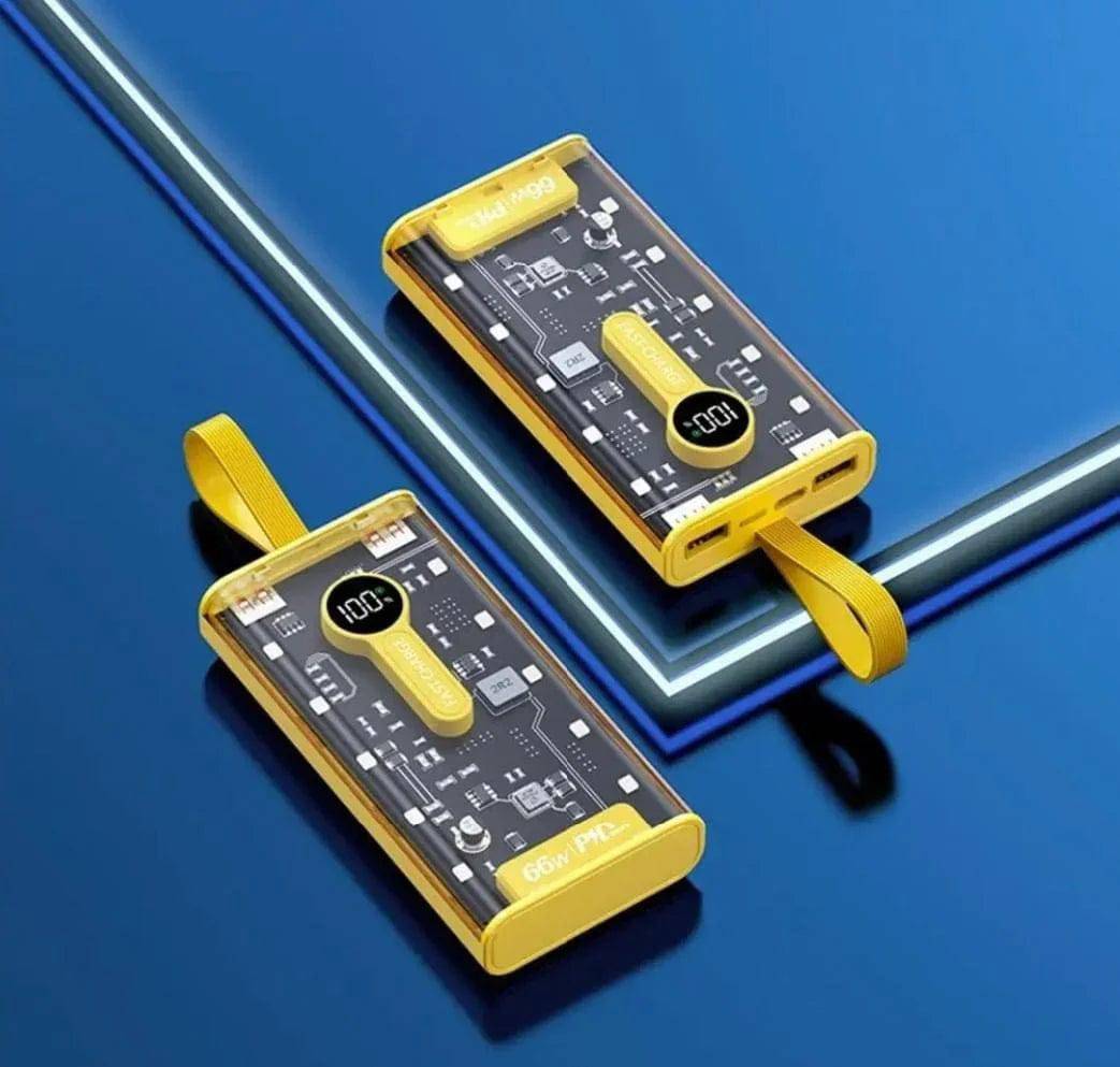 Bolt Pro 20000mAh Power Bank – Black & Yellow Fast Charging - StoreApna