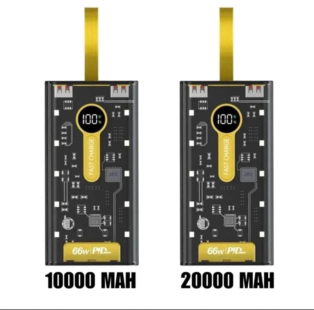 Bolt Pro 20000mAh Power Bank – Black & Yellow Fast Charging - StoreApna