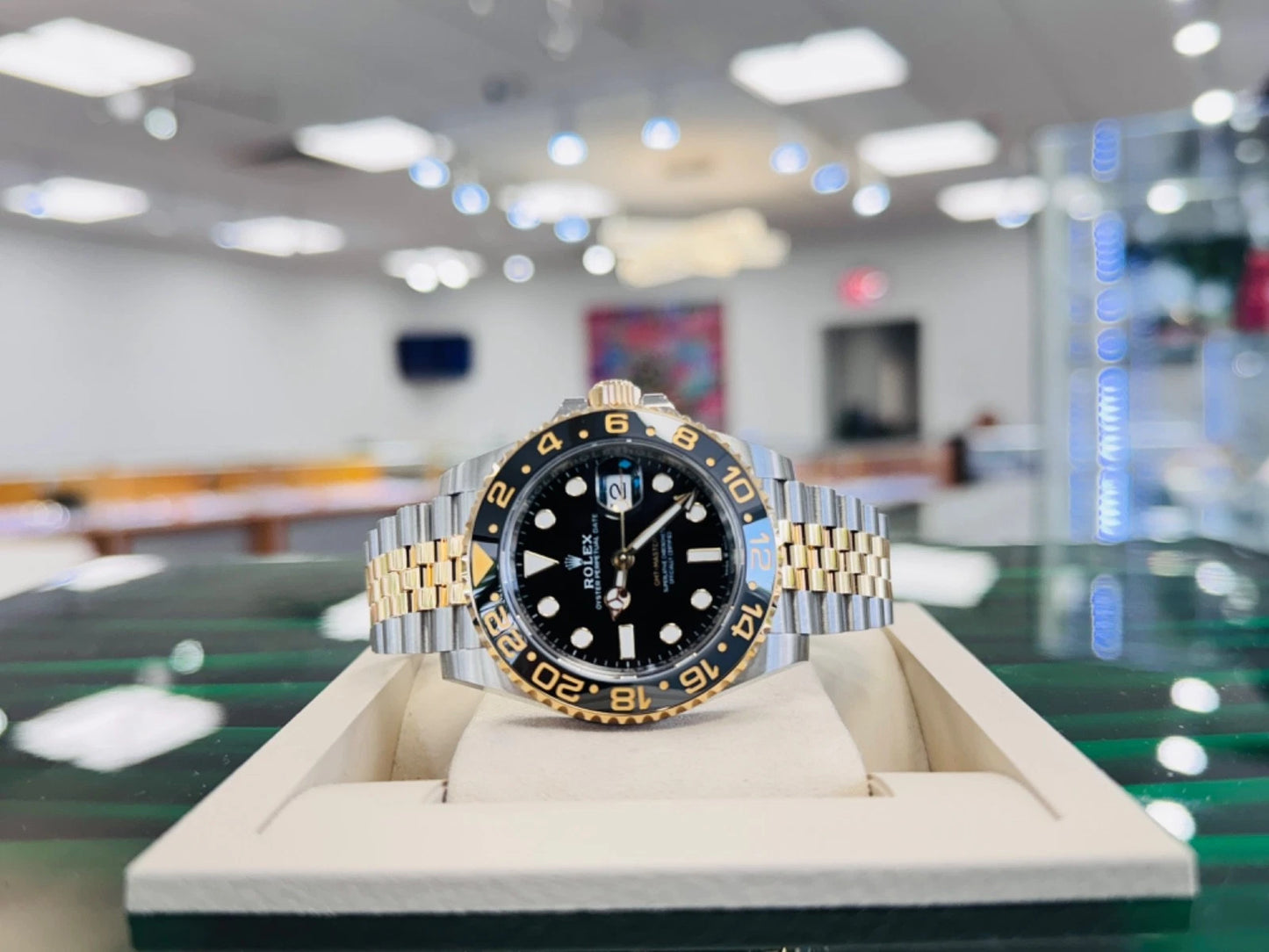GMT-Master II Style Replica “Root Beer” – Black & Gold Bezel, Two-Tone Jubilee 40mm | storeapna