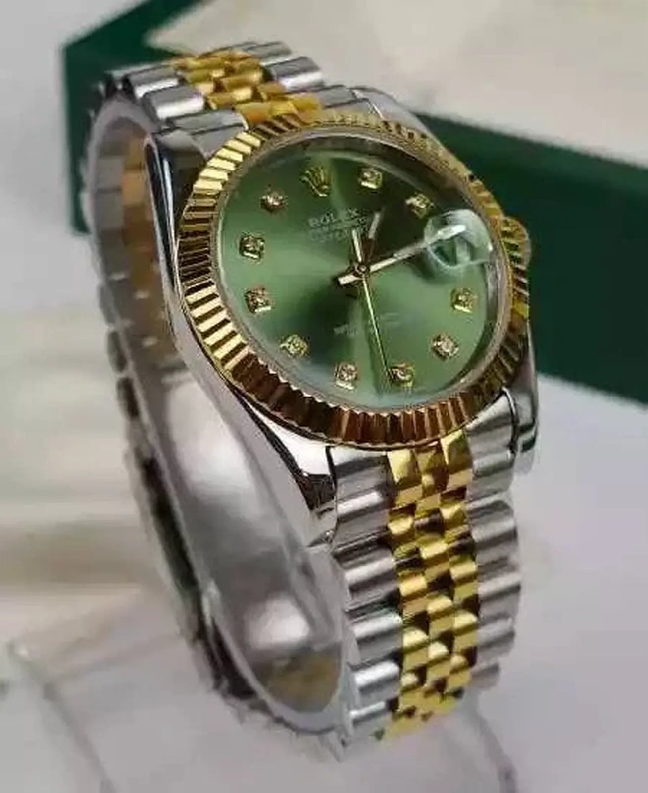 Rolex Datejust – Olive Green Dial, Two - Tone Luxury Watch - StoreApna