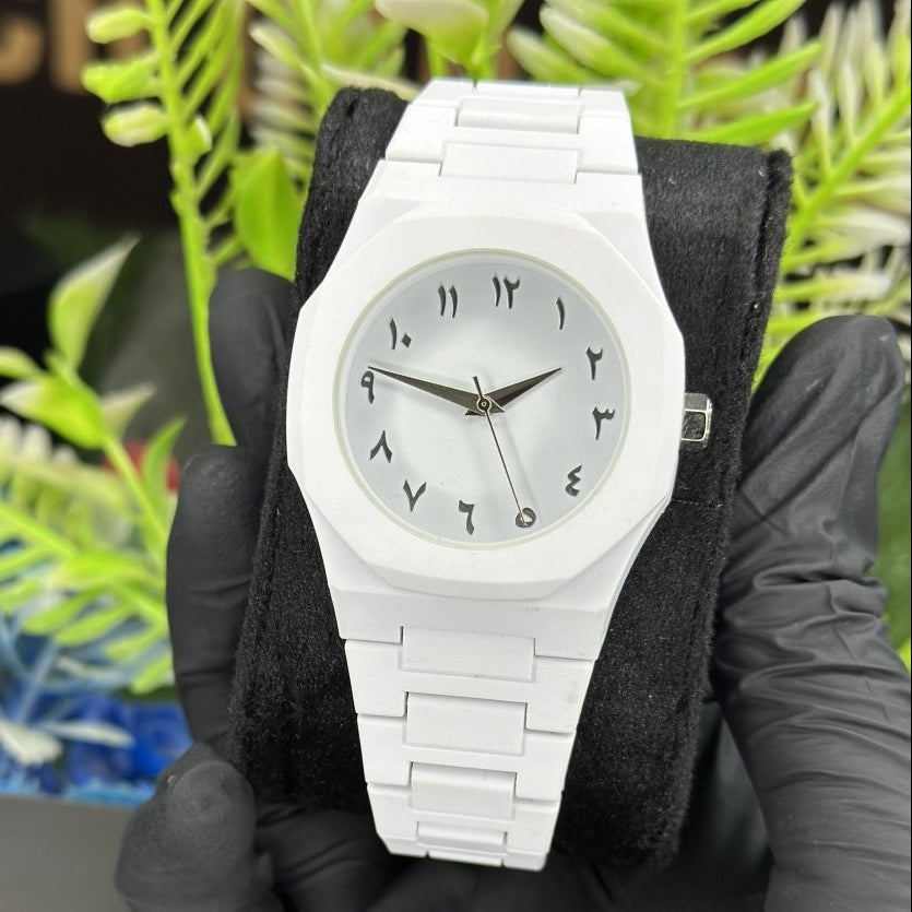 White Aura Unisex Wrist Watch — Elegant Design, Gift‑Ready - StoreApna
